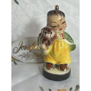 EARLY Josef Originals Of California Wee Ching With Puppy, 1945 - 1962
